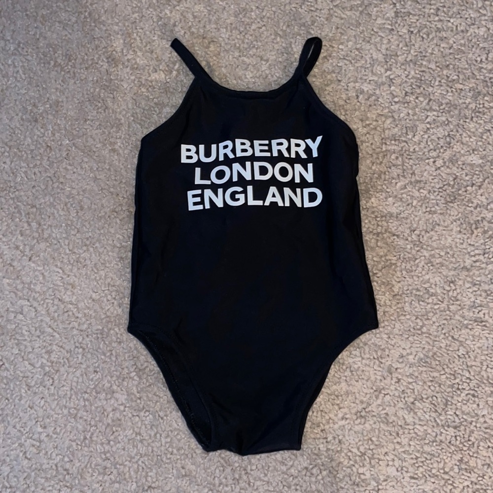 Burberry Kids Bathing Suit Black One Piece